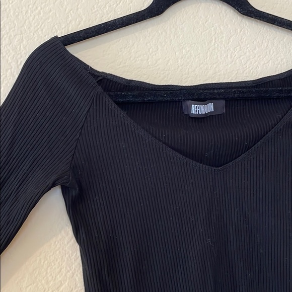 Reformation black over-the-shoulder top - Picture 2 of 3